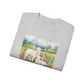 GILDAN - Lamb In Wildflowers Tee – "The Lord Is My Shepherd" Cotton T-Shirt