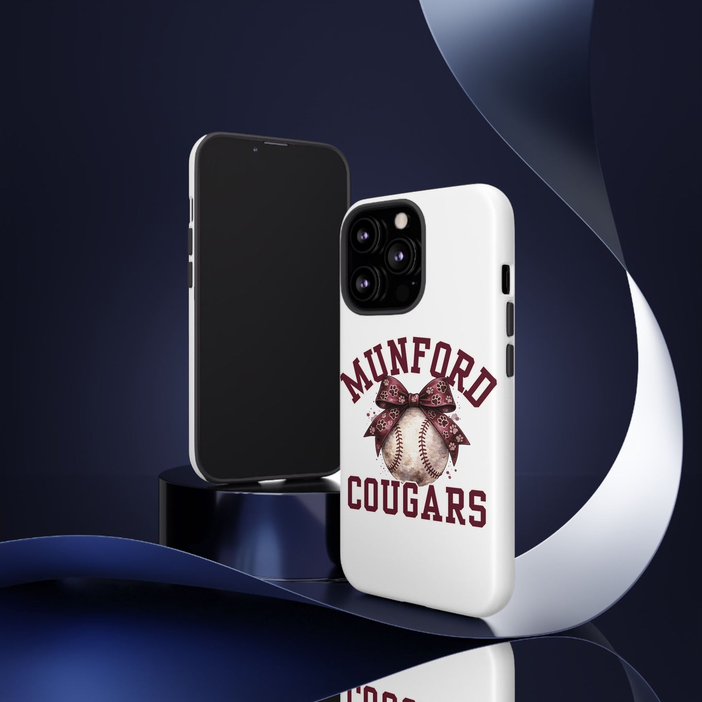 *** NEED TO PERSONALIZE THIS ? - DO NOT PURCHASE THIS ITEM - EMAIL ME @REFININGFAITHCOMPANY@GMAIL.COM - Munford Cougars Baseball Phone Case - Tough Cases Sports Team Phone Cover