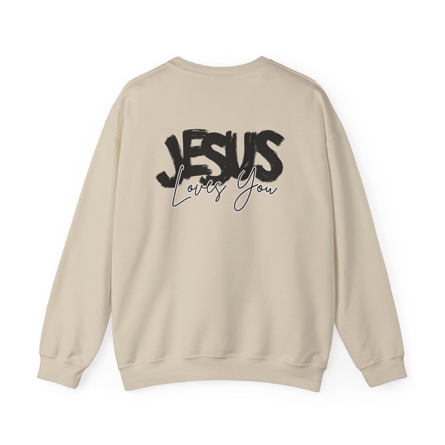 JESUS LOVES YOU NEUTRAL ADULT SWEATSHIRT