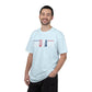 COMFORT COLORS - USA Minimalist Flag T-Shirt — Patriotic Red & Blue Graphic Tee