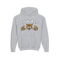 YOUTH COUGARS HOODIE WHITE FONT