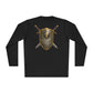 Christian Shield & Swords Long Sleeve Tee — "Get Down on Your Knees" Faith Graphic