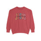 COMFORT COLORS - Jesus Floral Graphic Sweatshirt — Retro Pastel Faith Pullover
