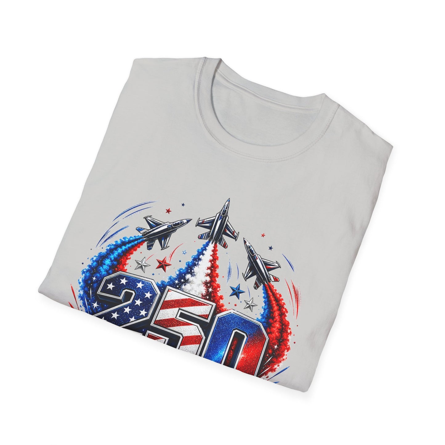 GILDAN - 250 Years of Freedom T-Shirt — Patriotic Jet Tribute