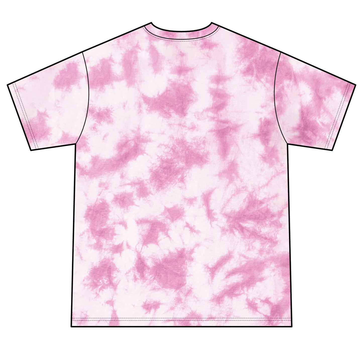 Chicks Tie-Dye Tee — Yellow Bow Graphic Soft Cotton Shirt