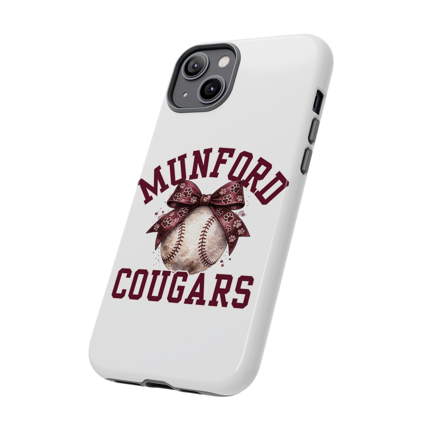 *** NEED TO PERSONALIZE THIS ? - DO NOT PURCHASE THIS ITEM - EMAIL ME @REFININGFAITHCOMPANY@GMAIL.COM - Munford Cougars Baseball Phone Case - Tough Cases Sports Team Phone Cover