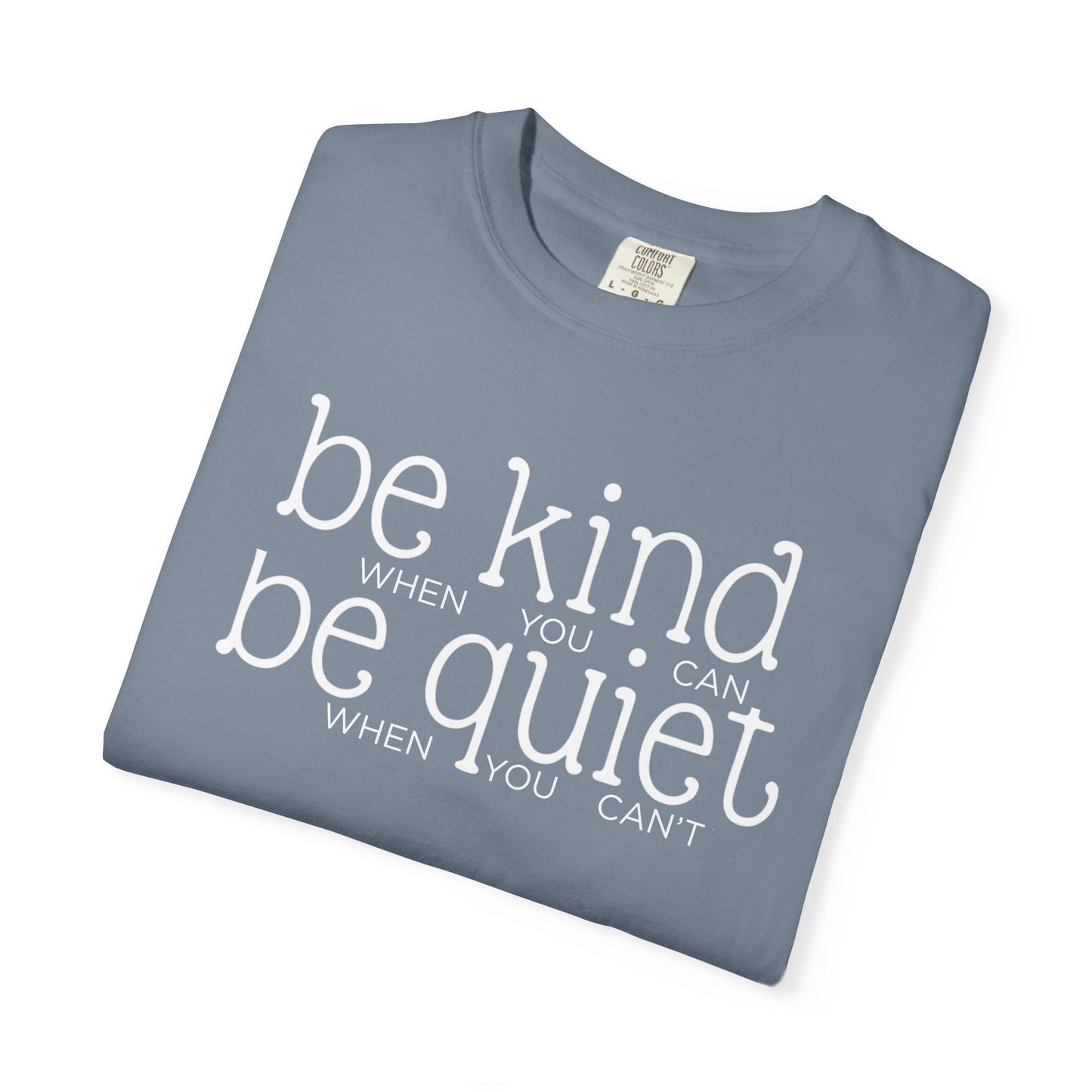 COMFORT COLORS - Garment-Dyed T-Shirt — Soft Vintage White Crew Tee