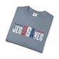 COMFORT COLORS - USA Minimalist Flag T-Shirt — Patriotic Red & Blue Graphic Tee