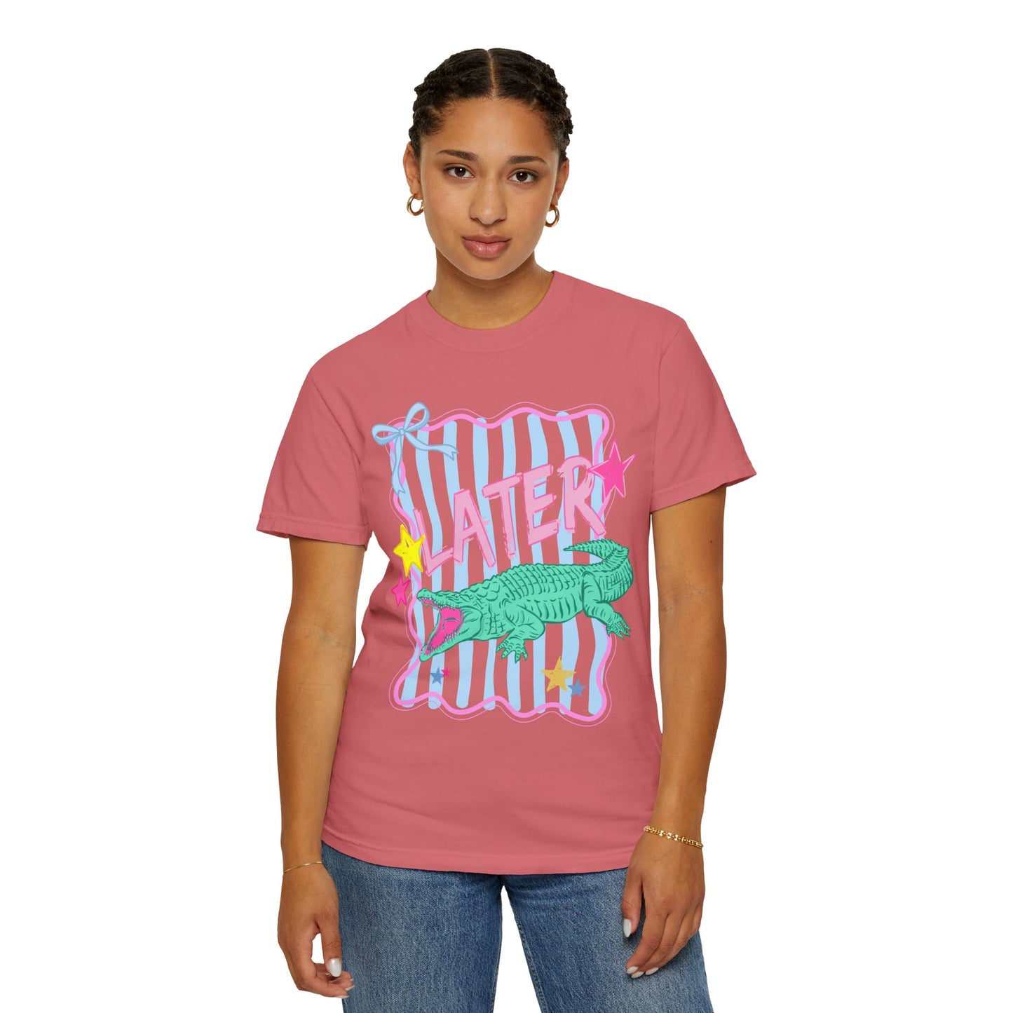 COMFORT  COLORS - Later/Afterwhile Alligator T-Shirt — Retro Pastel Graphic Tee