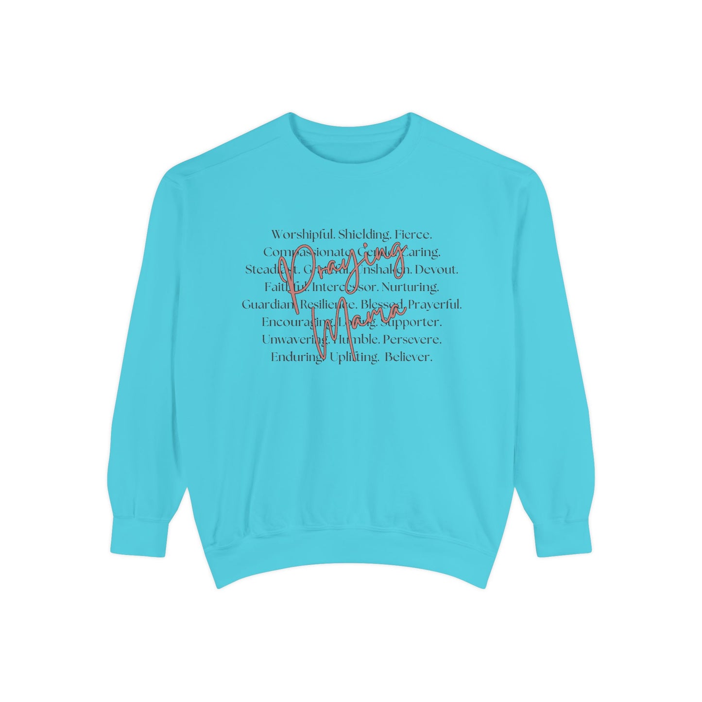 COMFORT COLORS - Peace Script Sweatshirt — Inspirational 'Peace' Typography Crewneck