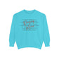 COMFORT COLORS - Peace Script Sweatshirt — Inspirational 'Peace' Typography Crewneck