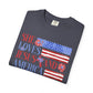 COMFORT COLORS - She Loves Jesus and America Too T-Shirt — Patriotic Christian Tee for Women (July 4th)