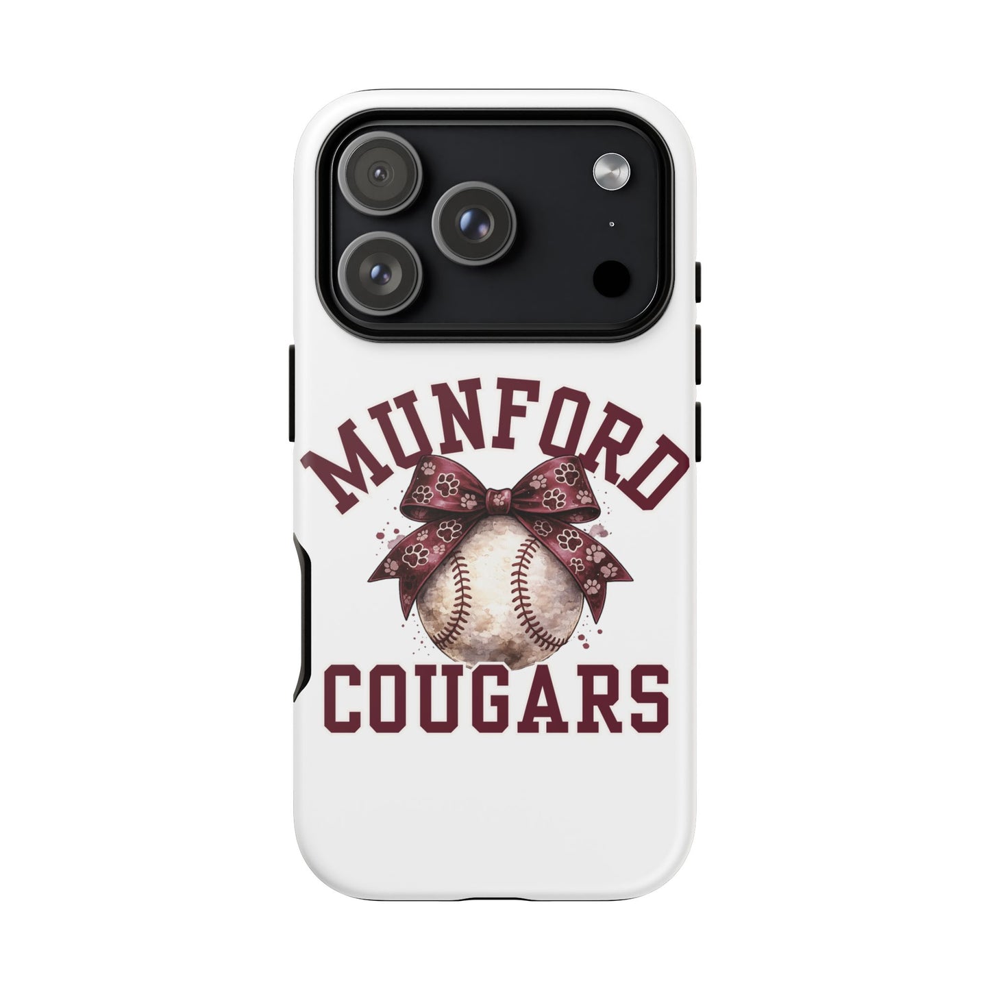 *** NEED TO PERSONALIZE THIS ? - DO NOT PURCHASE THIS ITEM - EMAIL ME @REFININGFAITHCOMPANY@GMAIL.COM - Munford Cougars Baseball Phone Case - Tough Cases Sports Team Phone Cover
