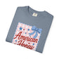 COMFORT COLORS - American Honey Graphic T-Shirt — Retro Patriotic Stars & Bows