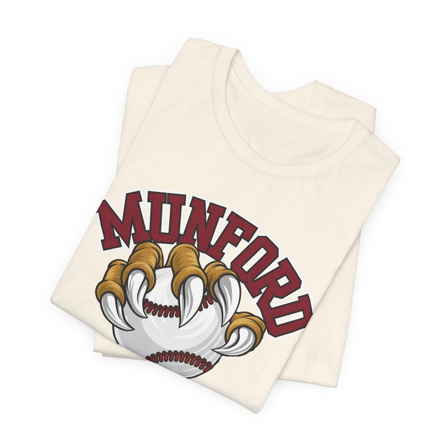 Munford Cougars Baseball T-Shirt — Claw & Ball School Spirit Tee