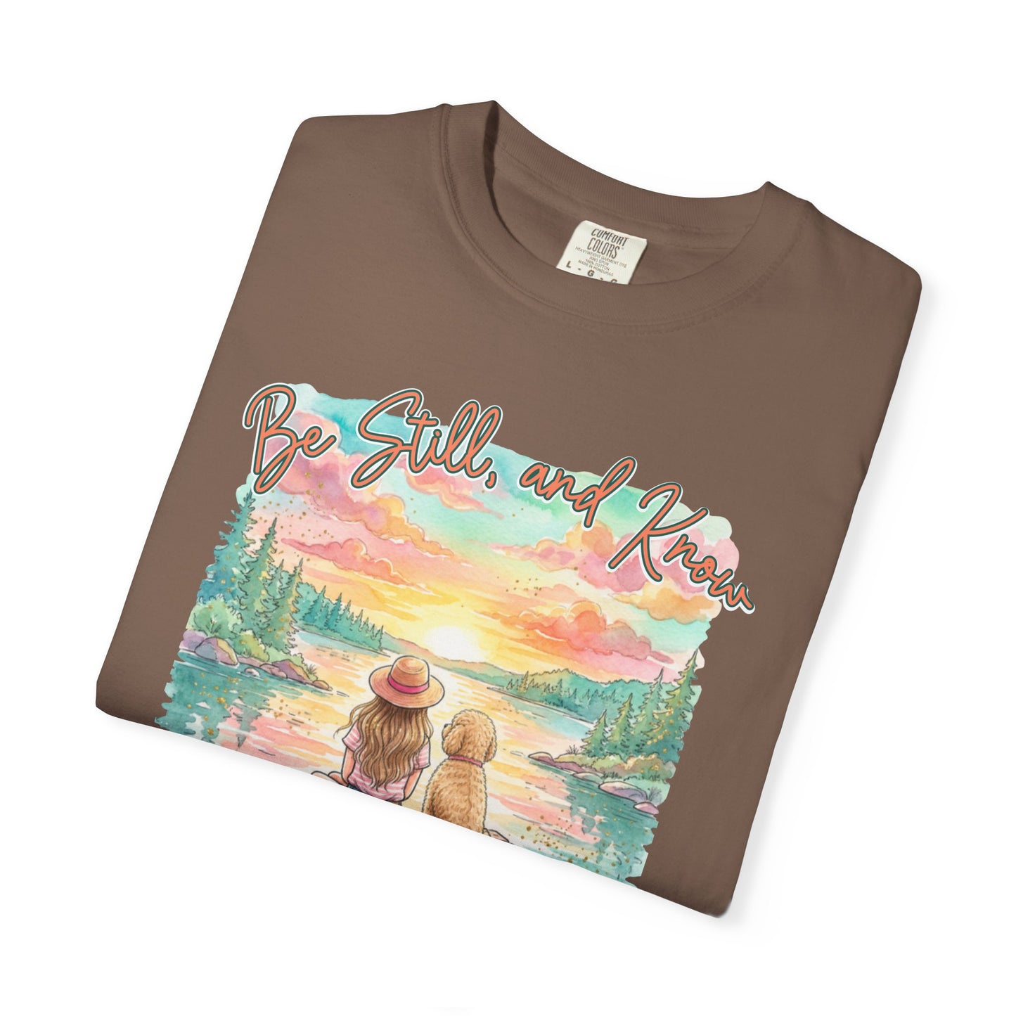 COMFORT COLORS - That I May Know T-Shirt — 'Be Still and Know' Scenic Faith Tee