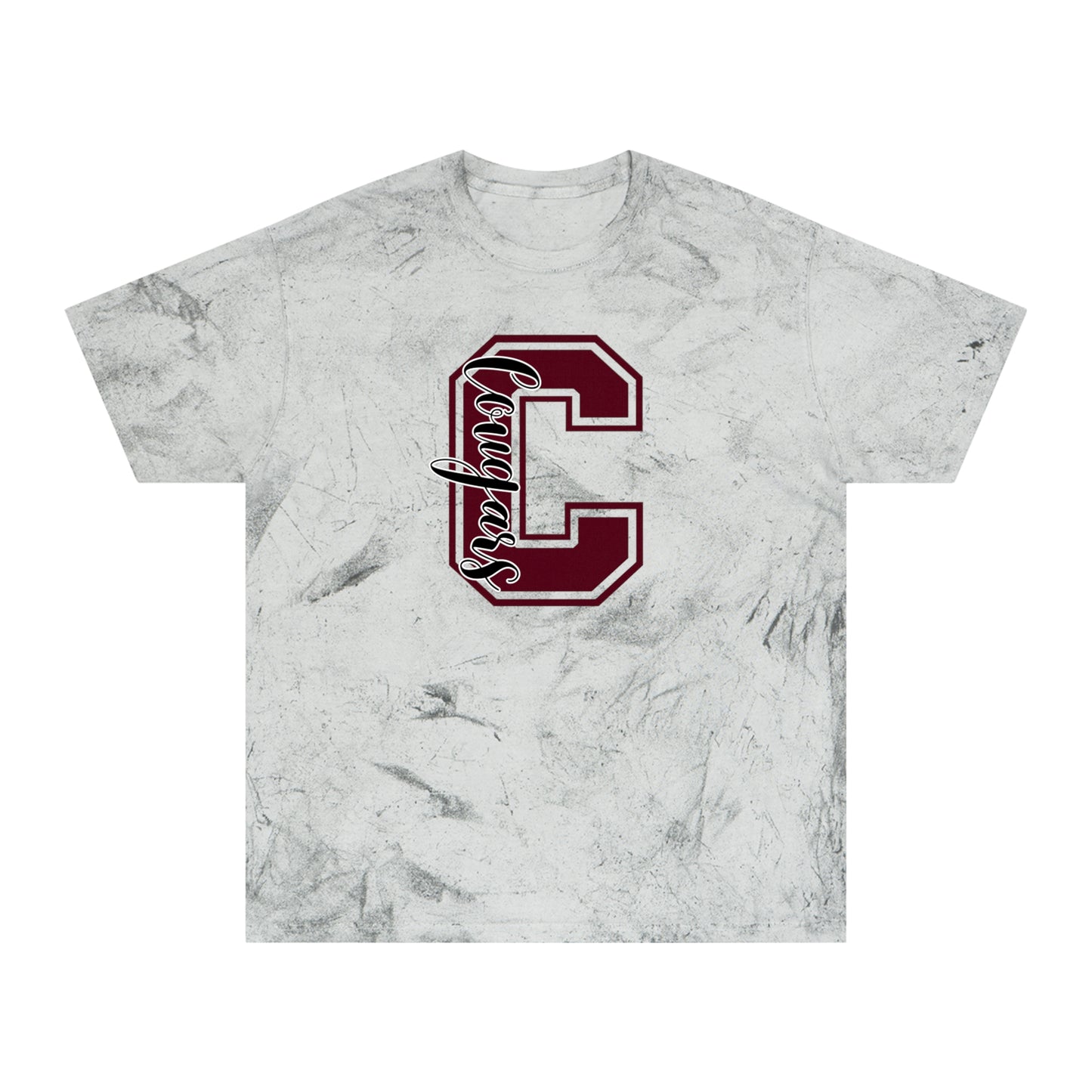 Tie-Dye Letter 'E' Baseball Script T-Shirt