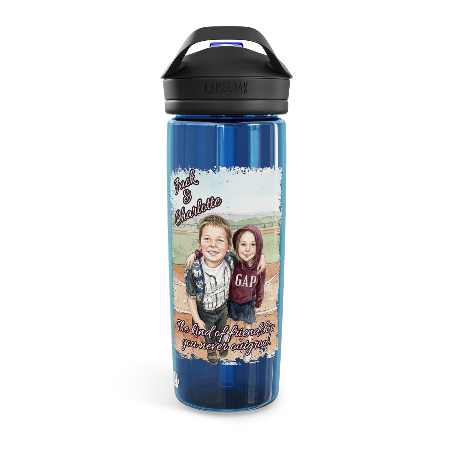 Personalized Photo Water Bottle — CamelBak Eddy® 20/25oz (Custom Family Picture)