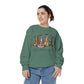 COMFORT COLORS - Gnome Trio Cozy Sweatshirt — "A Girl's Gotta Have Options" Fall Graphic