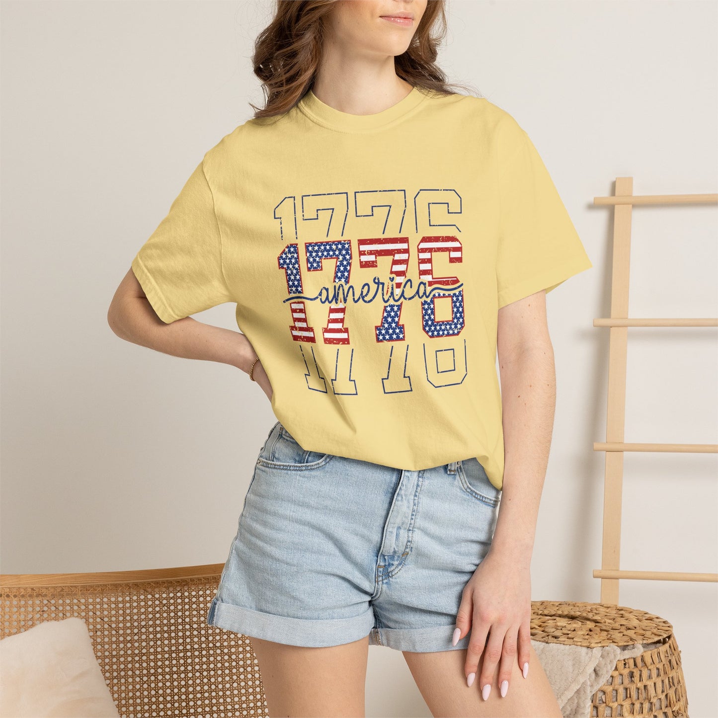 COMFORT COLORS - 1776 America Graphic T-Shirt — Patriotic Independence Day Tee