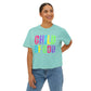 COMFORT COLORS - Child of God Boxy Tee — Women's Rainbow Faith T‑Shirt