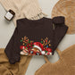 GILDAN - Cute Christmas Reindeer Crewneck Sweatshirt