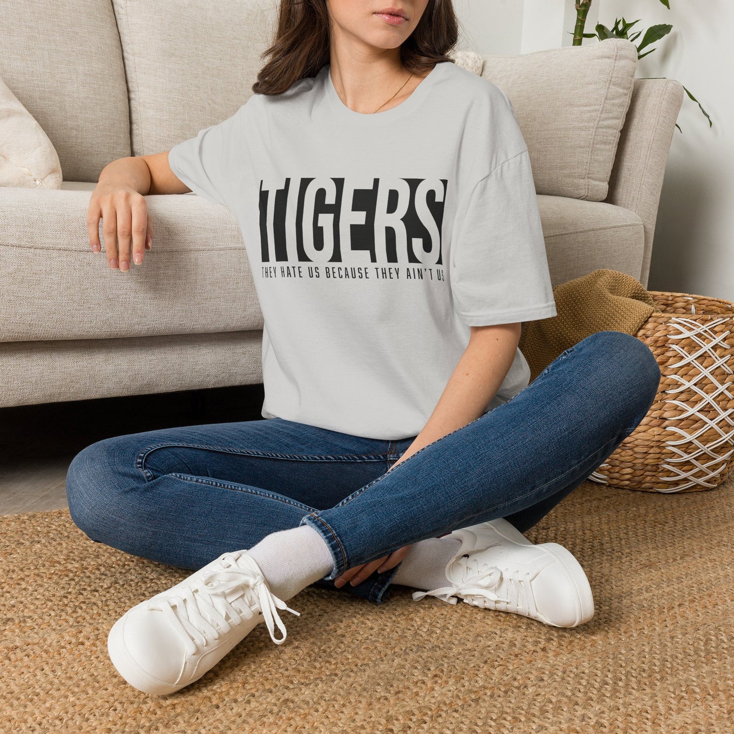 GILDAN * Tigers Graphic T-Shirt — 'Tigers' Bold Text Design
