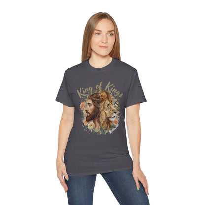 GILDAN - King of Kings Jesus & Lion T-Shirt — Faith Christian Tee
