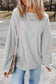 Strawberry Pink Ribbed Corduroy Oversized Sweatshirt