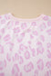Pink Leopard Two Piece Top and Pants Set