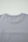 Gray Raw Seam Color Block Camouflage Patchwork Casual Tee