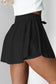 Light Green Drawstring Elastic Waistband Lined Tennis Skorts