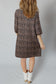 Black Leopard Print Bubble Sleeve Shift Mini Dress