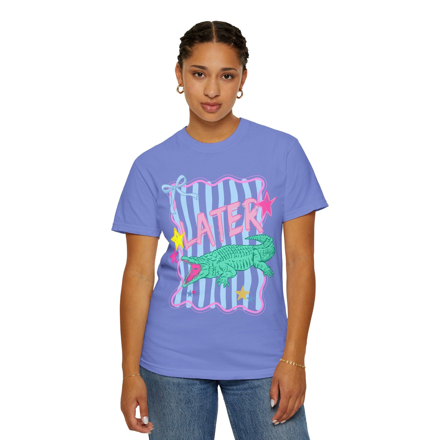 COMFORT  COLORS - Later/Afterwhile Alligator T-Shirt — Retro Pastel Graphic Tee