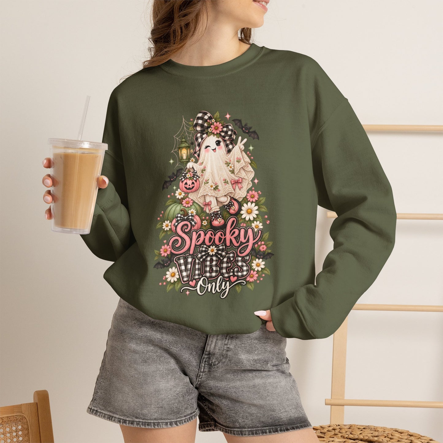 Spooky & Silly Ghost Crewneck Sweatshirt