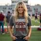 COMFORT COLORS - Cougars Football Bow T-Shirt