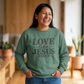 COMFORT COLORS - Love Like Jesus Does Sweatshirt — Inspirational Christian Crewneck