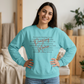 COMFORT COLORS - Peace Script Sweatshirt — Inspirational 'Peace' Typography Crewneck