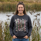 GILDAN - Vintage Mallard Duck Crewneck Sweatshirt — Rustic Ribbon Bird Graphic