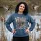 GILDAN - Vintage Mallard Duck Crewneck Sweatshirt — Rustic Ribbon Bird Graphic