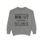 COMFORT COLORS - WWJD? Probably Flip Tables Sweatshirt — Funny Meme Graphic Crewneck