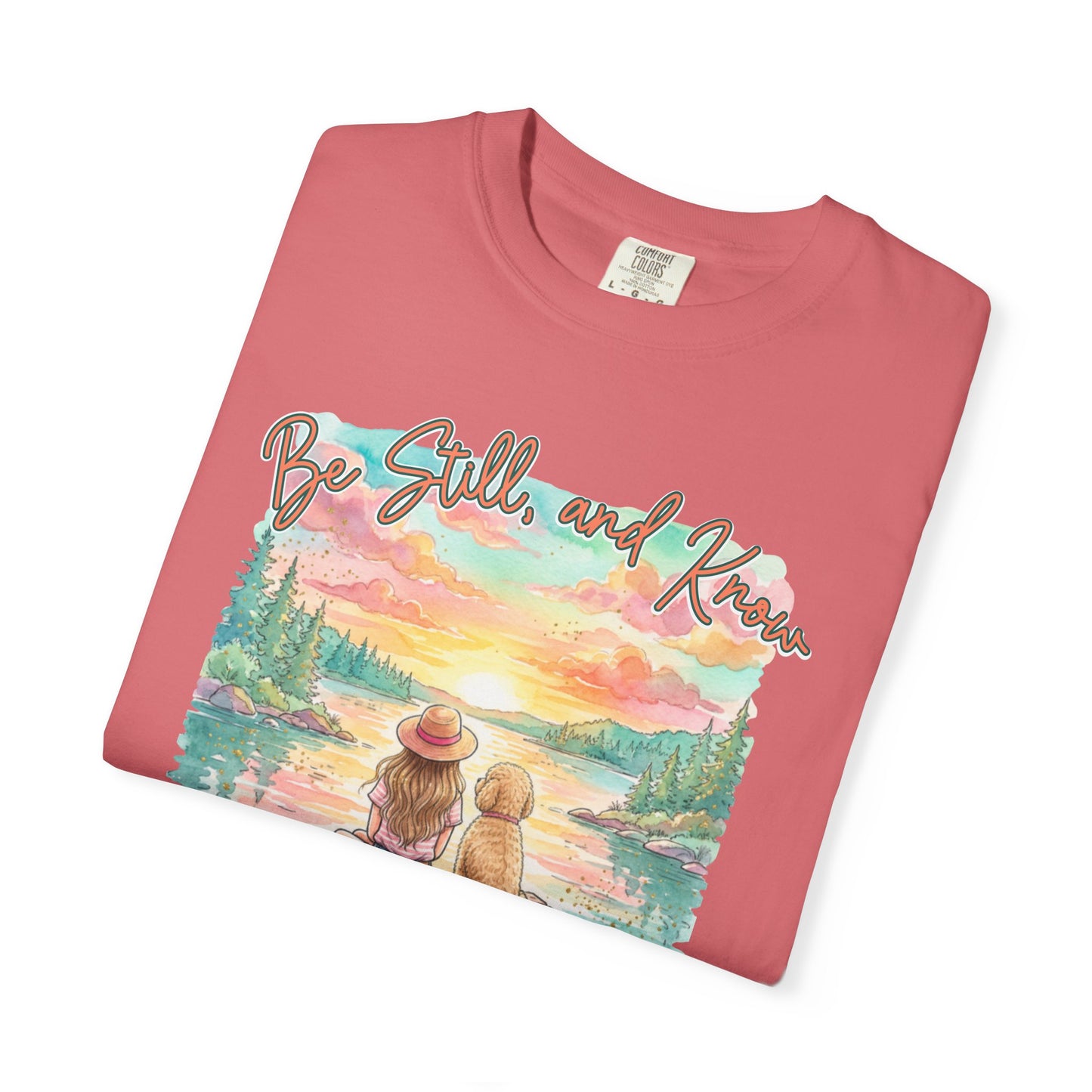 COMFORT COLORS - That I May Know T-Shirt — 'Be Still and Know' Scenic Faith Tee