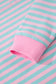Yellow Stripe Color Block Detail Long Sleeve Pullover Elastic Waist Pull On Shorts 2pcs Set