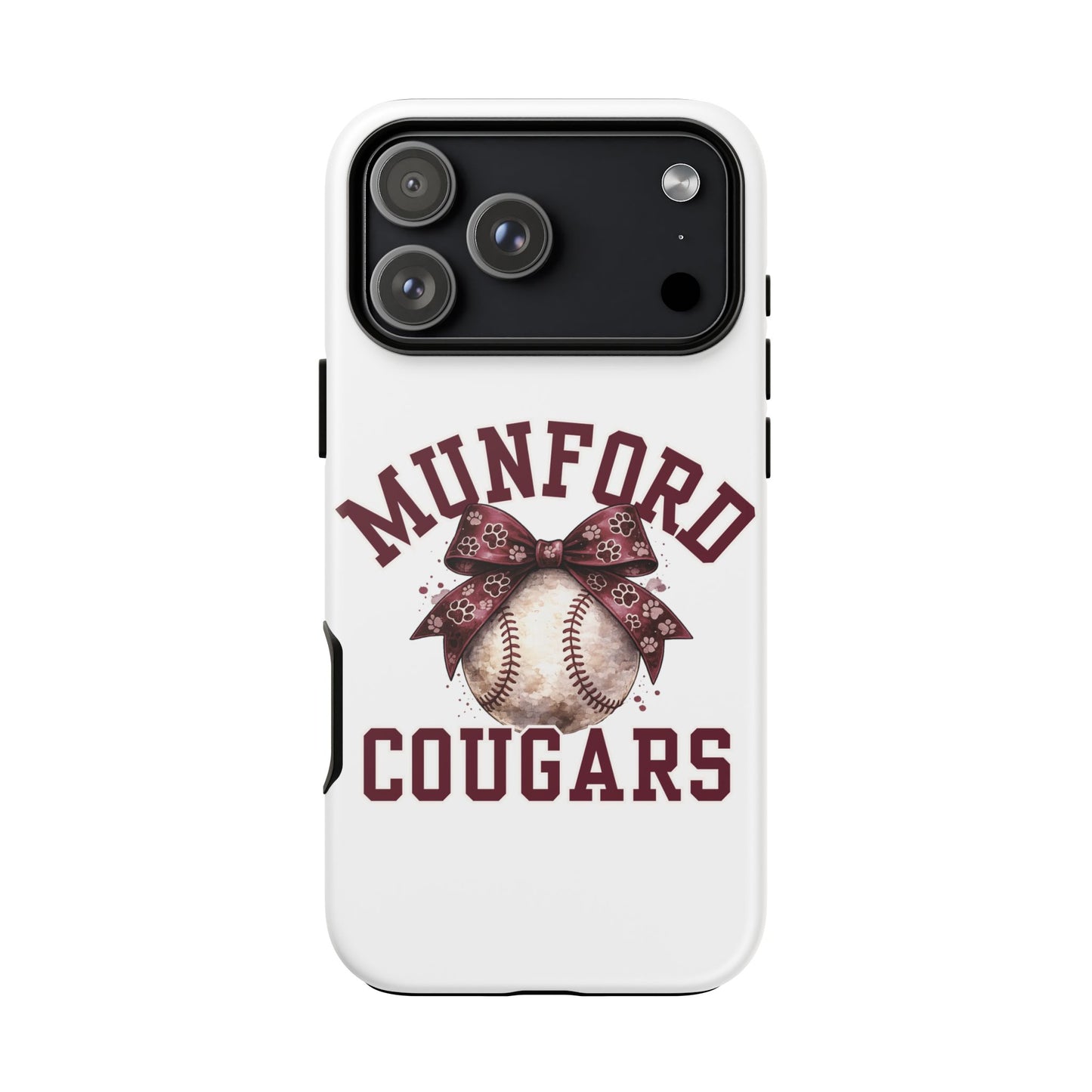 *** NEED TO PERSONALIZE THIS ? - DO NOT PURCHASE THIS ITEM - EMAIL ME @REFININGFAITHCOMPANY@GMAIL.COM - Munford Cougars Baseball Phone Case - Tough Cases Sports Team Phone Cover