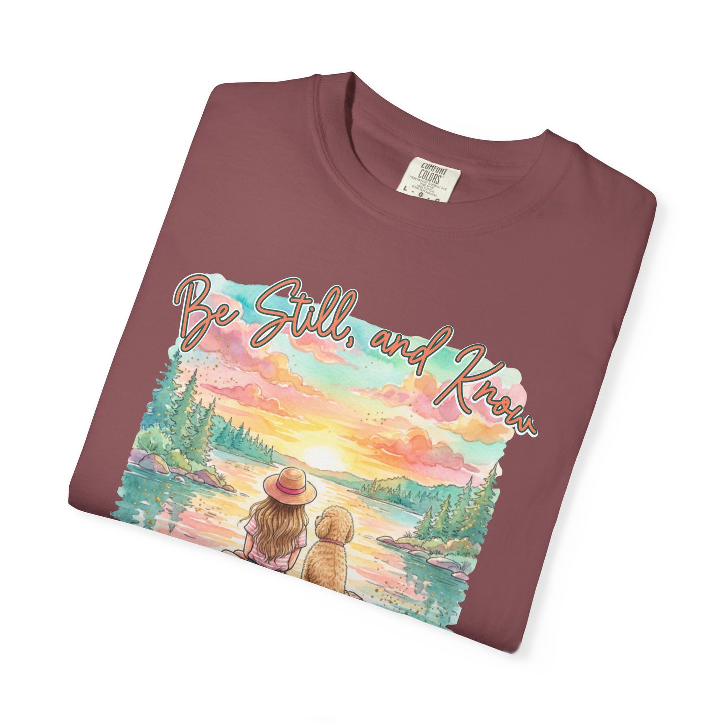COMFORT COLORS - That I May Know T-Shirt — 'Be Still and Know' Scenic Faith Tee