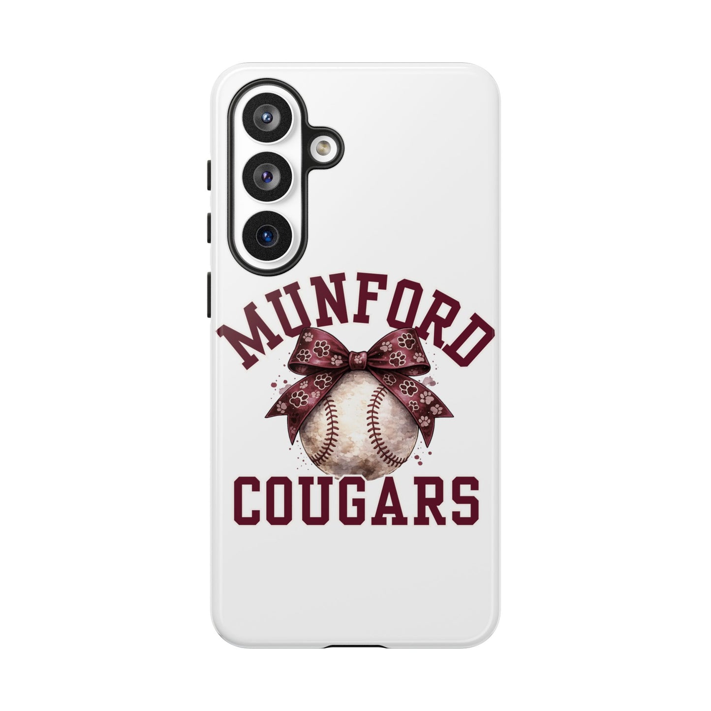 *** NEED TO PERSONALIZE THIS ? - DO NOT PURCHASE THIS ITEM - EMAIL ME @REFININGFAITHCOMPANY@GMAIL.COM - Munford Cougars Baseball Phone Case - Tough Cases Sports Team Phone Cover
