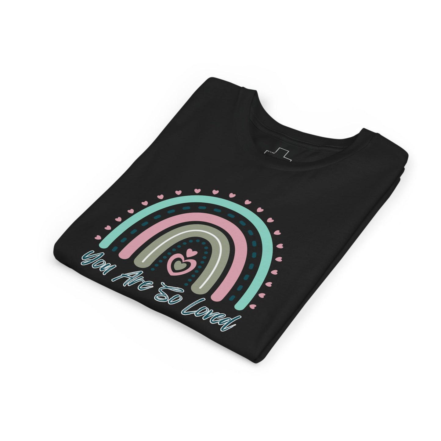BELLA CANVAS-Youth Tee — Pastel Rainbow “You Are So Loved” Kids T‑Shirt