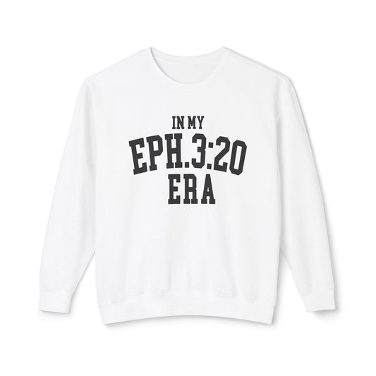 COMFORT COLORS - Eph. 3:20 Era Crewneck Sweatshirt — Inspirational Christian Pullover