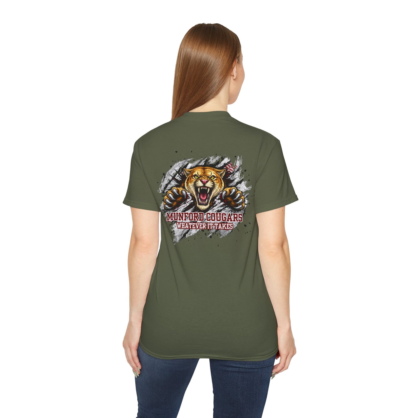 Munford Cougars Roaring Mascot T-Shirt — School Spirit Tee