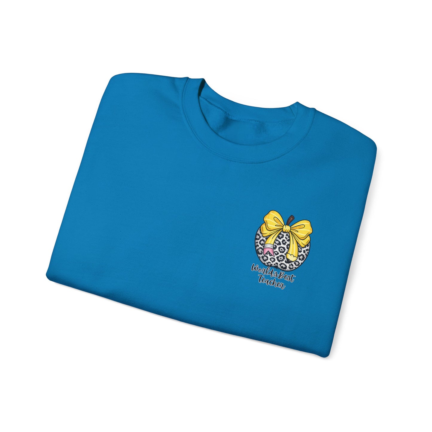 WORLD'S BEST TEACHER  - WITH FRONT AND BACK PRINTING